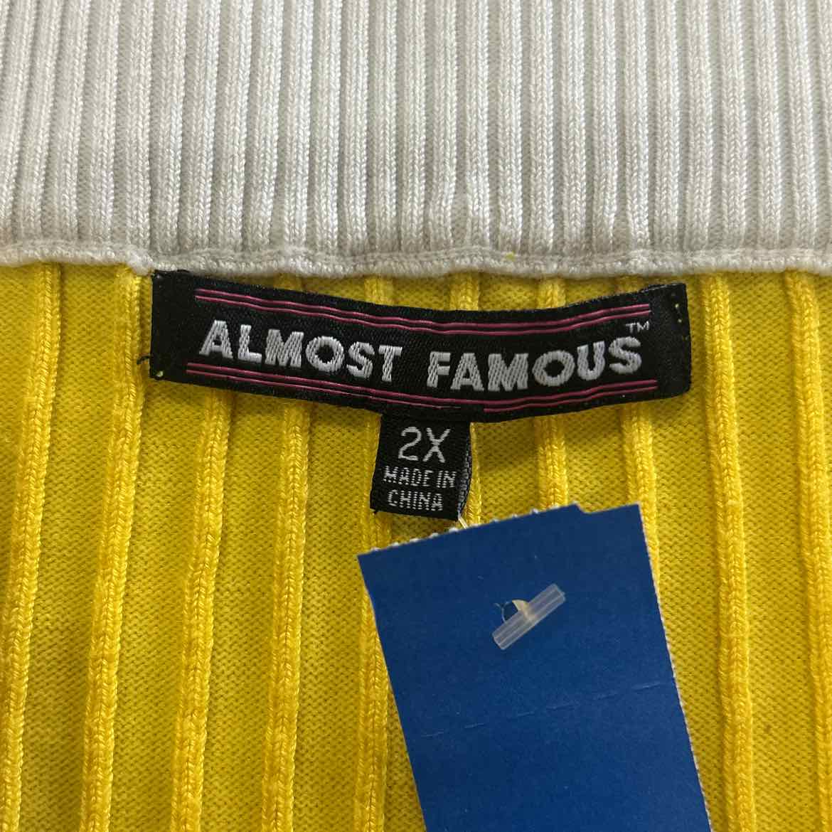 Almost Famous Size 2X Yellow Preloved Skirt