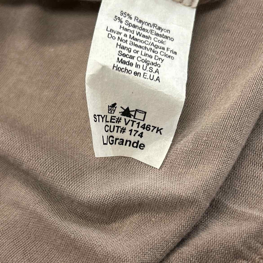 Pink Blush Size L Tan Shirt