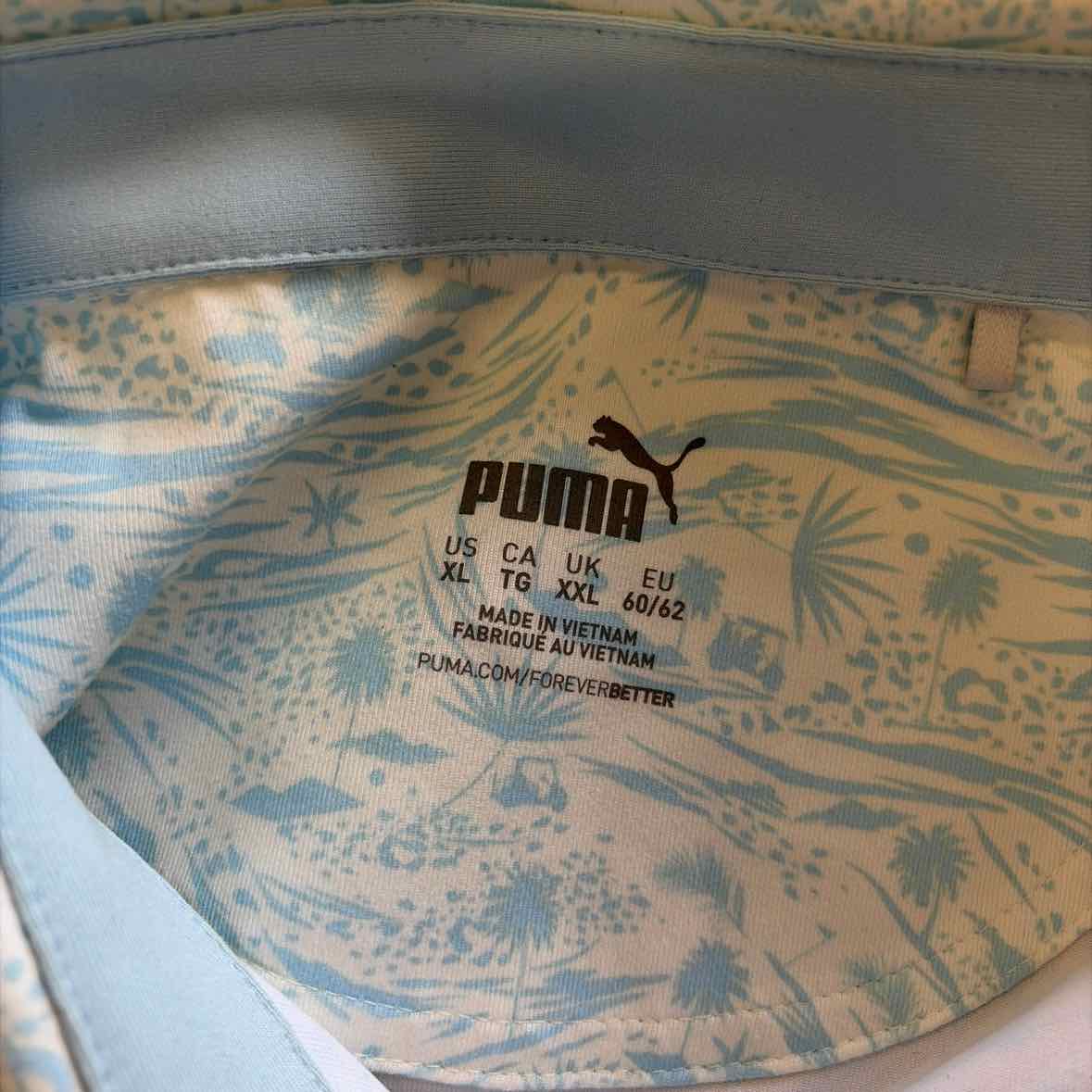Puma Size XL Blue Preloved MENS Polo