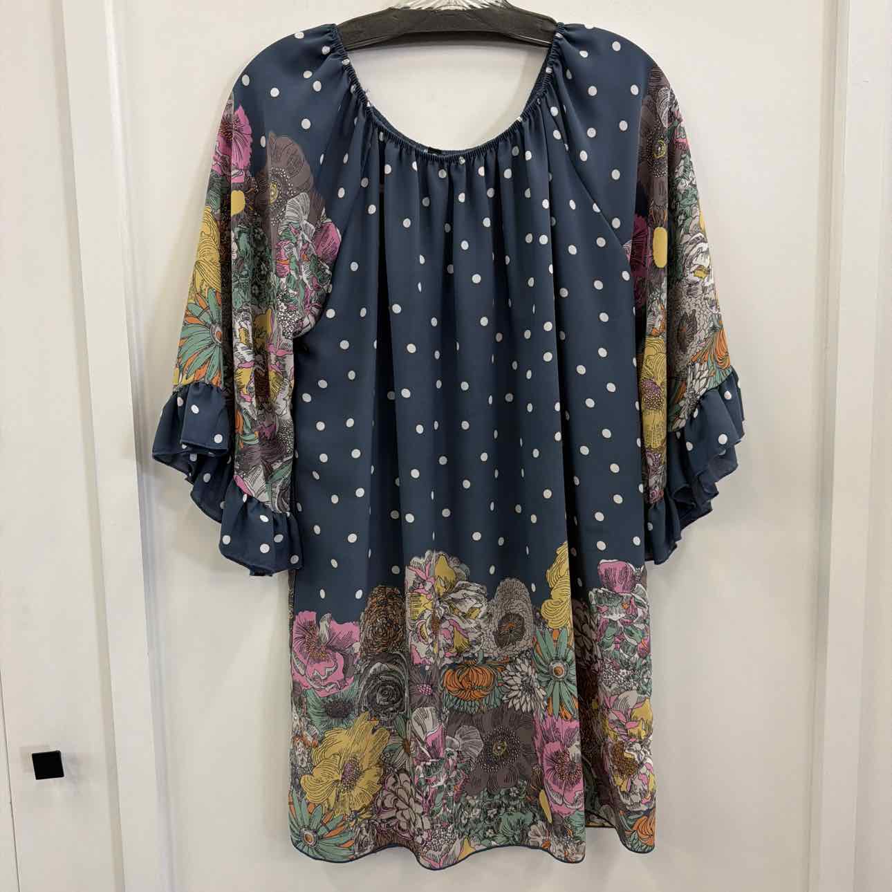 Vision Size S Blue Polyester Preloved Tunic