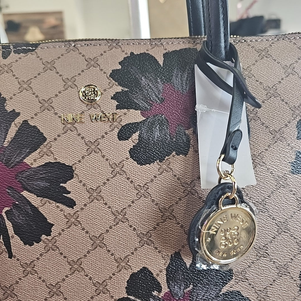 Nine West Kyrie Stylish Laptop Tote, Logo Floral