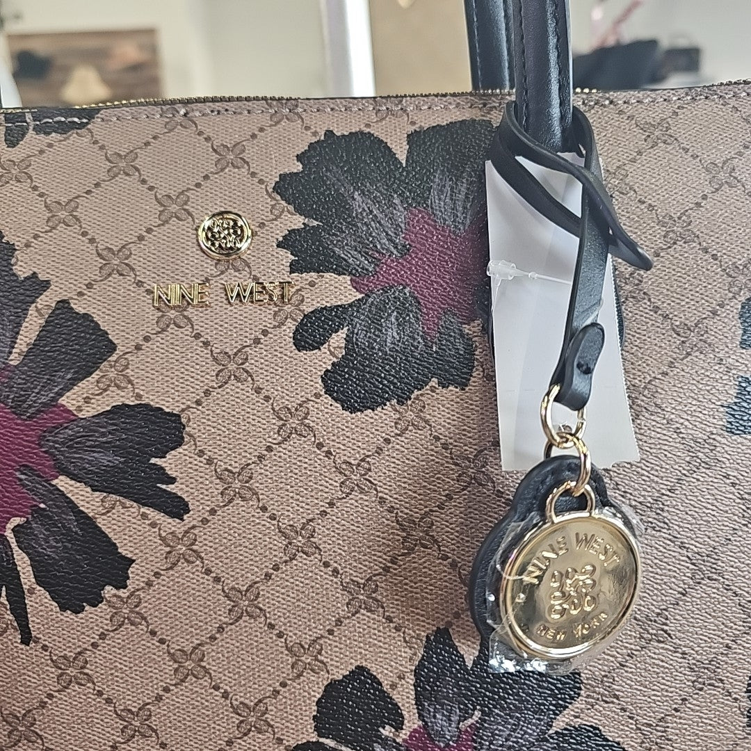 Nine West Kyrie Stylish Laptop Tote, Logo Floral