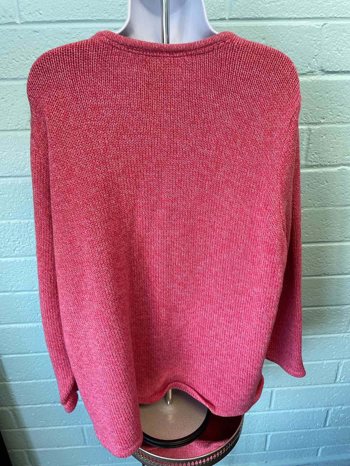 LL Bean Size 3X Pink Cardigan