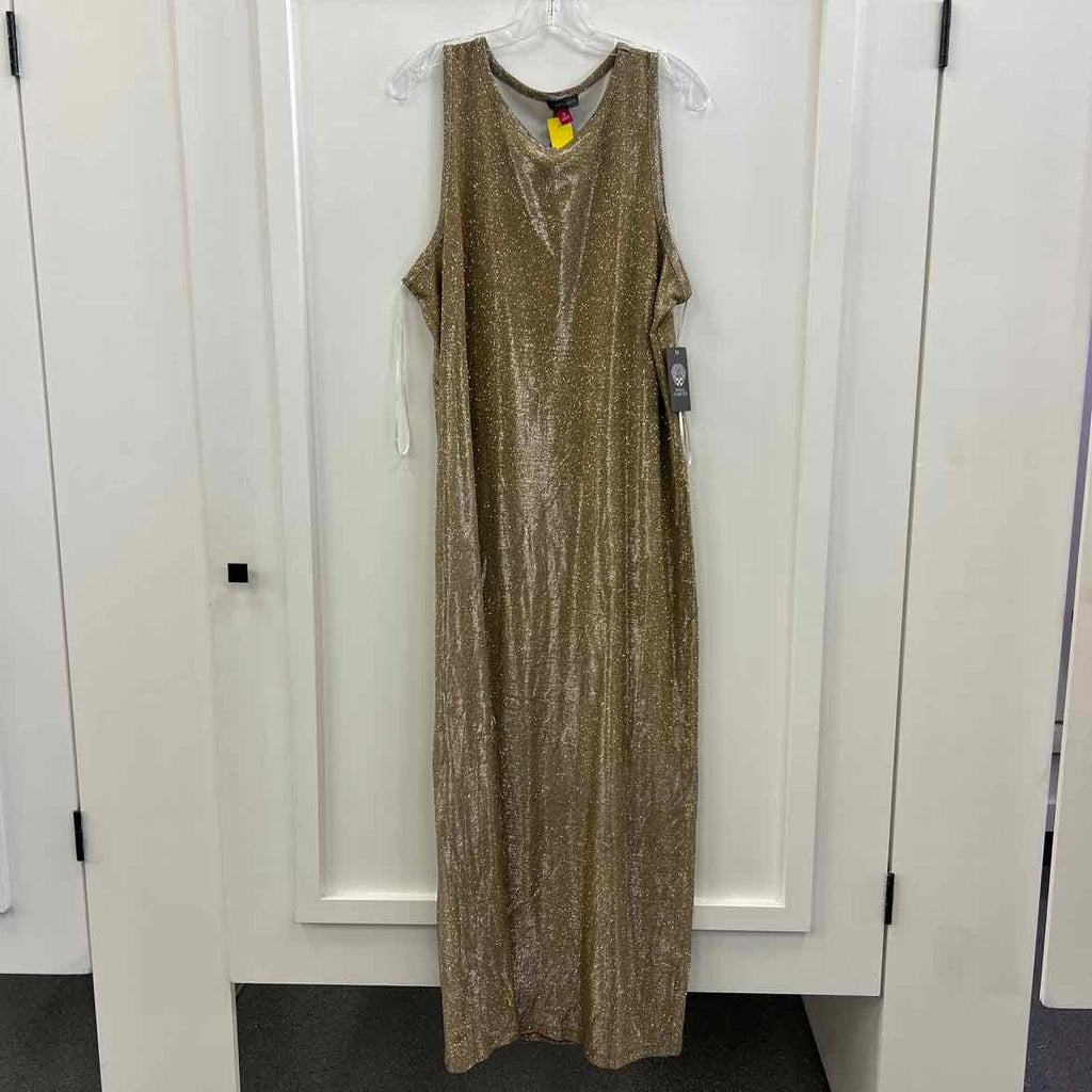 Vince Camuto Size XL Gold Dress