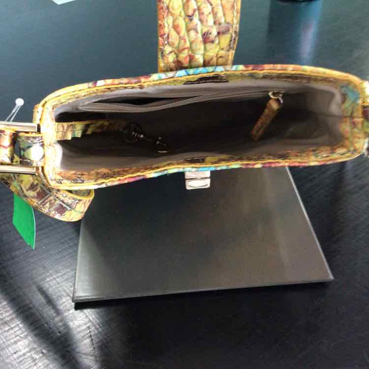 Brahmin Yellow Print Handbag