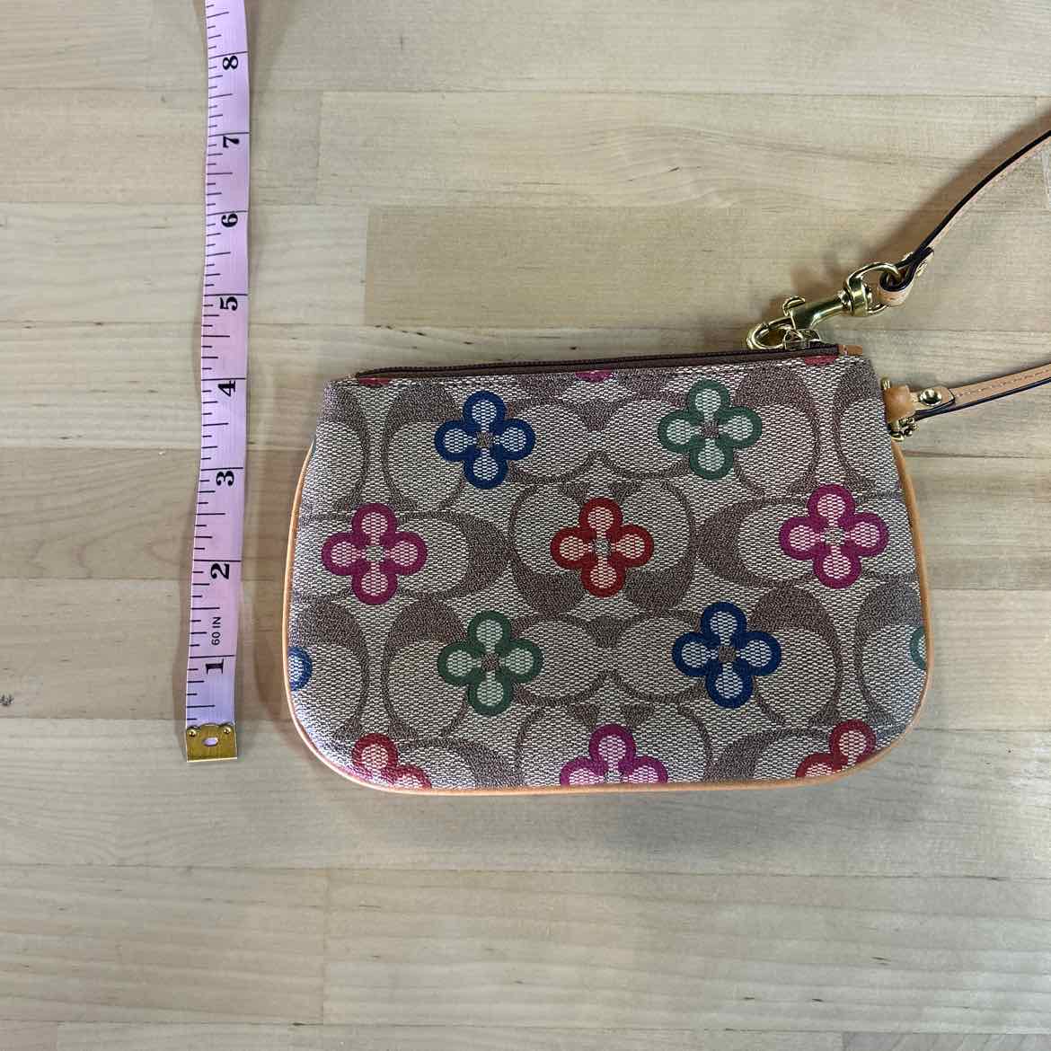 Coach Brown Wristlet