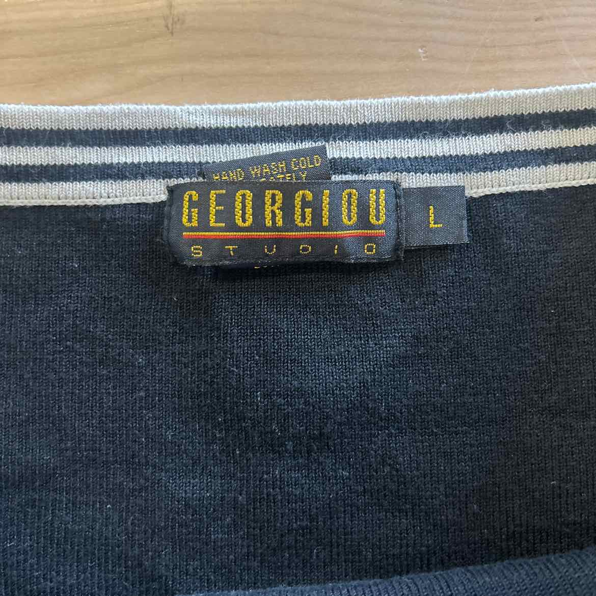 Georgiou Studio Size L Black Preloved Long Sleeve