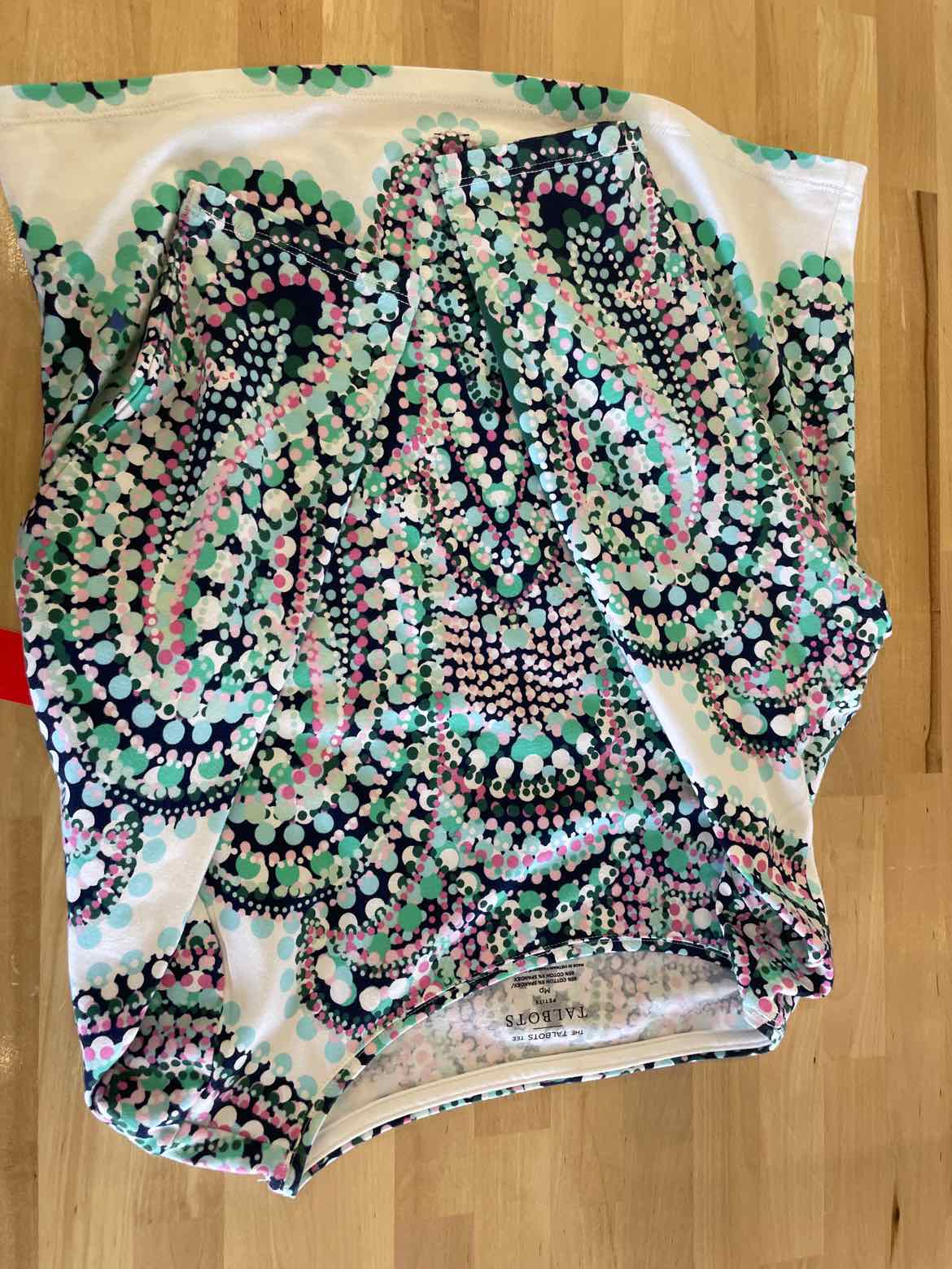 Talbots Size PM Blue Blouse