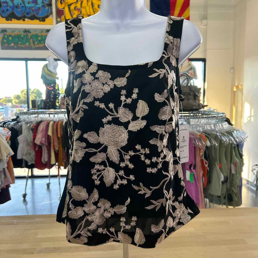 Alex Evenings Women's Printed Tulle Jacket & Top Set