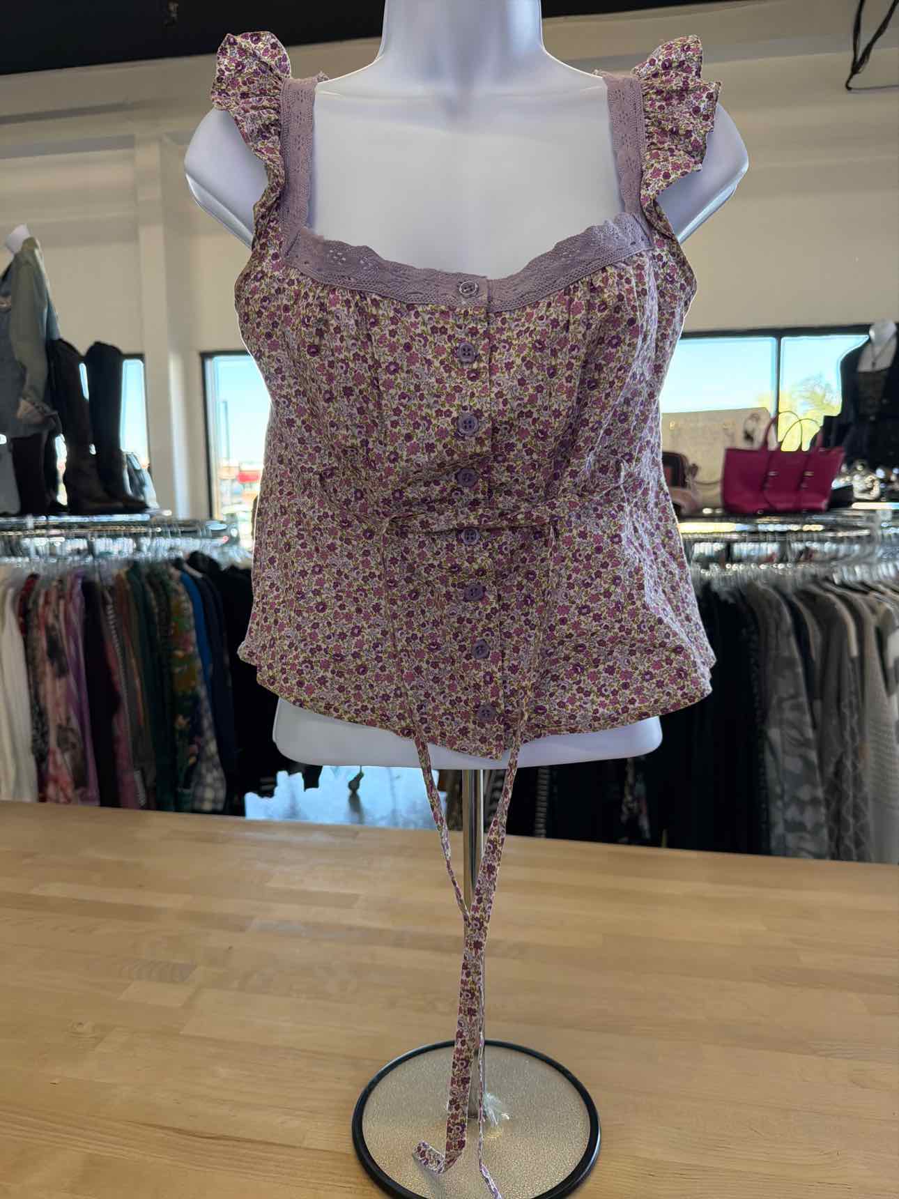 Express Yourself Size L Purple Tank