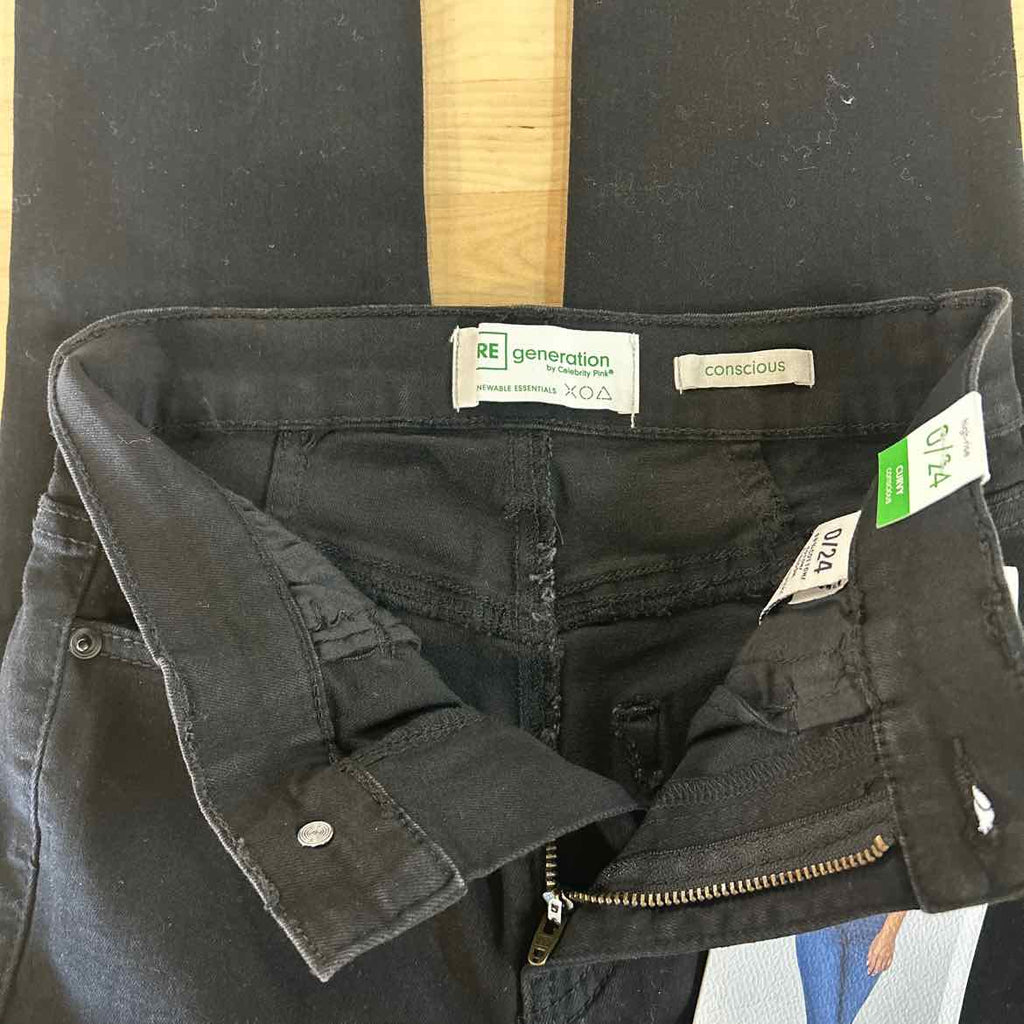 RE Generation Size 0 Curvy 27in. Hi Rise Denim Jeans