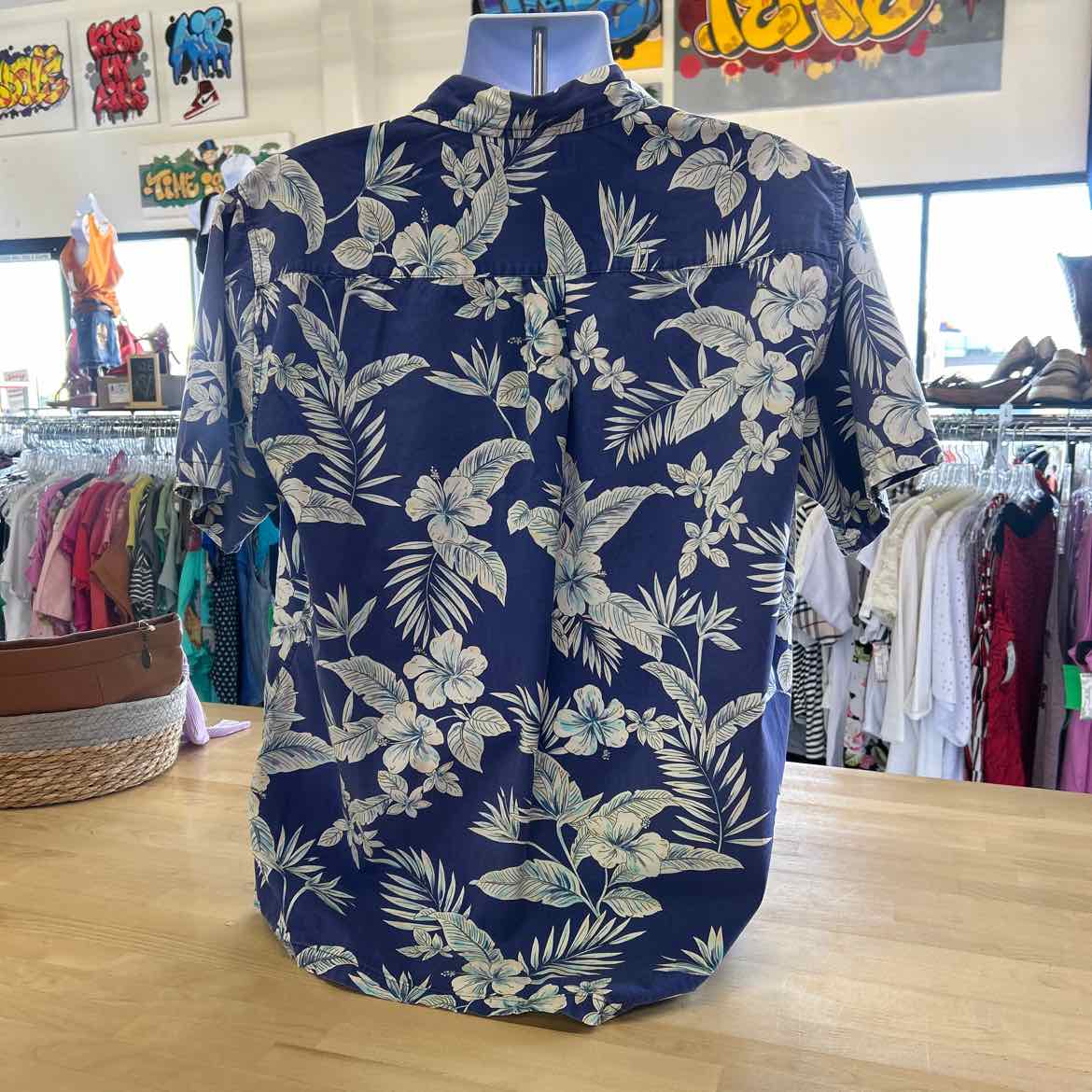 cooke street Size L Blue Preloved MENS Button Down Shirt