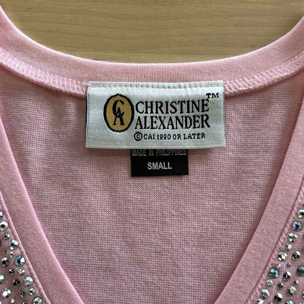 Christine Alexander Size S Pink Long Sleeve