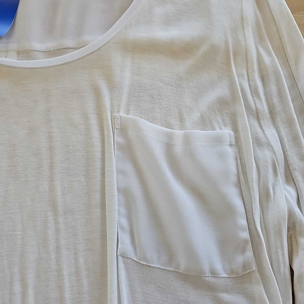 Ann Taylor Size XL White Long Sleeve