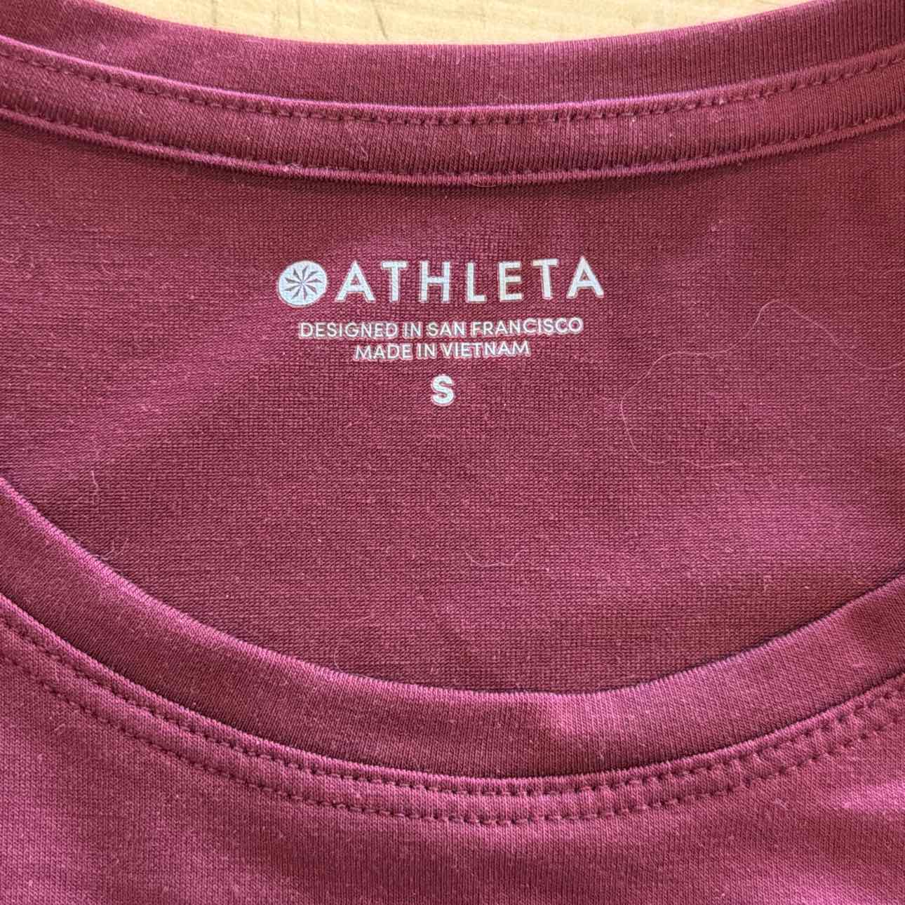 Athleta Size S Burgundy Preloved Athletic Tank