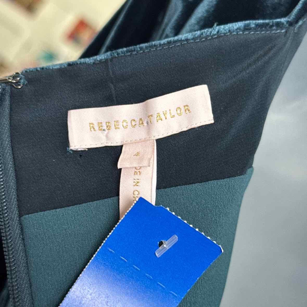 Rebecca Taylor Size 4 Teal Long Sleeve