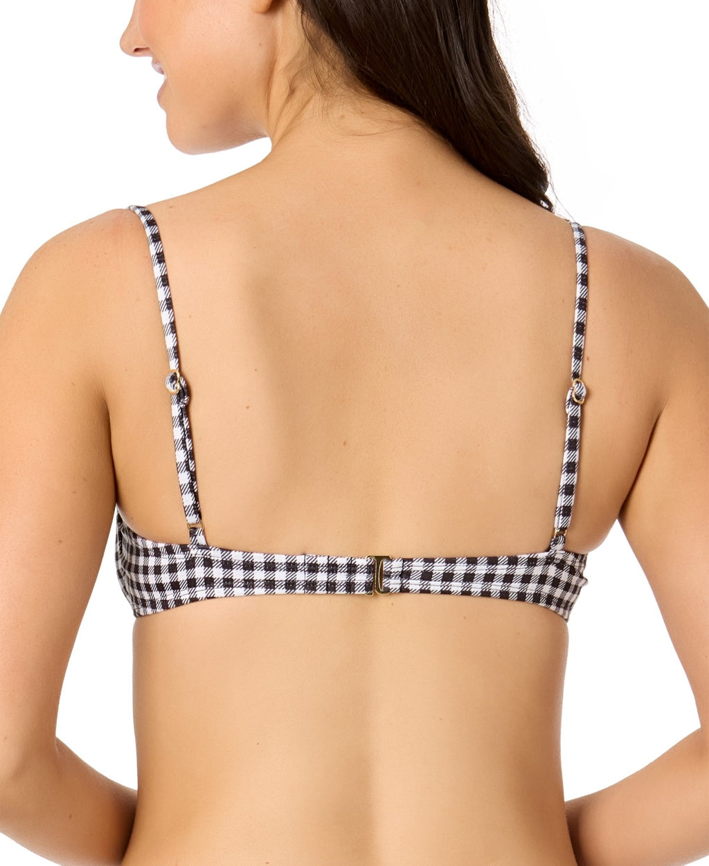 Salt + Cove Size XL Plaid Underwire Bikini Top