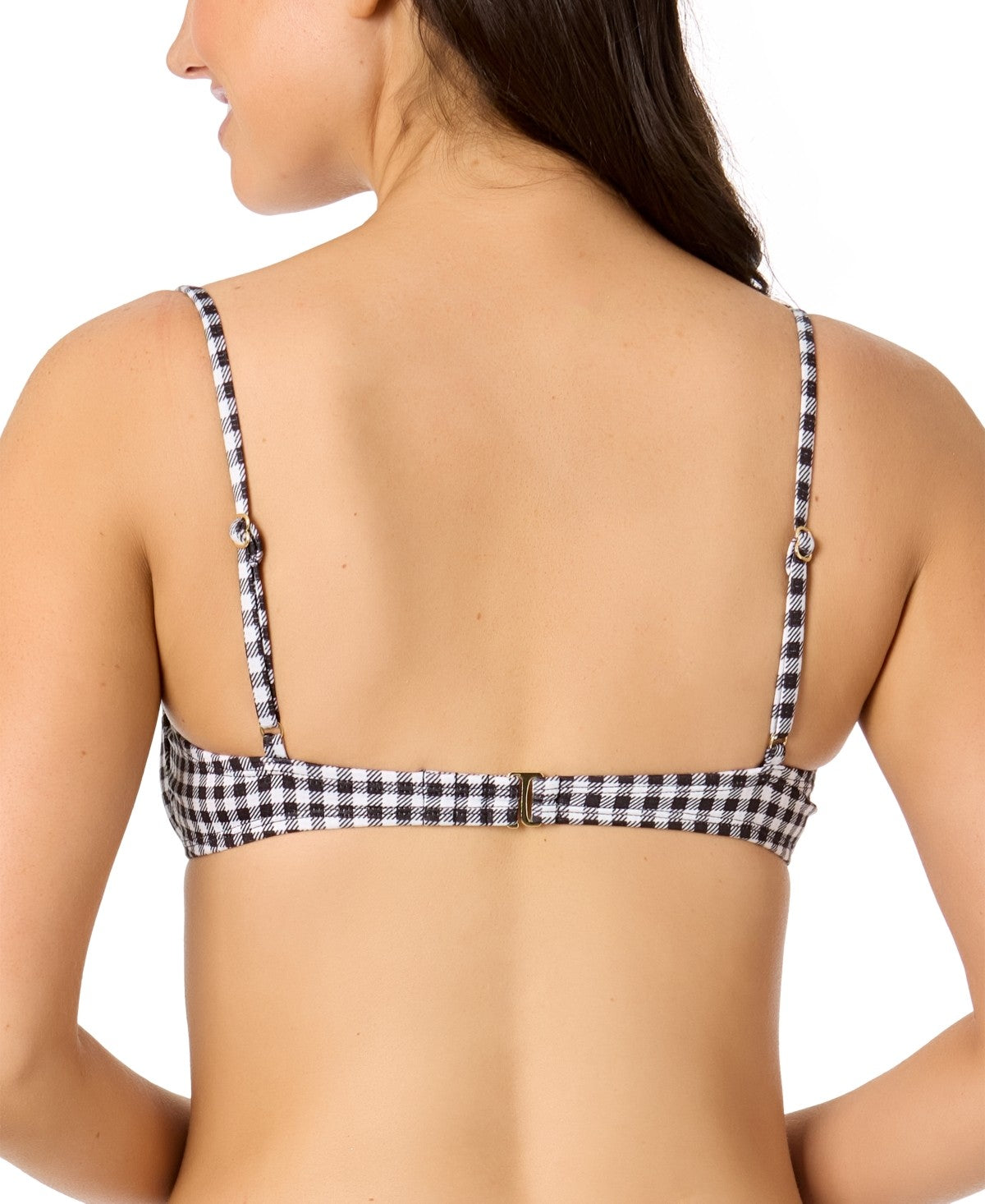 Salt + Cove Size XL Plaid Underwire Bikini Top