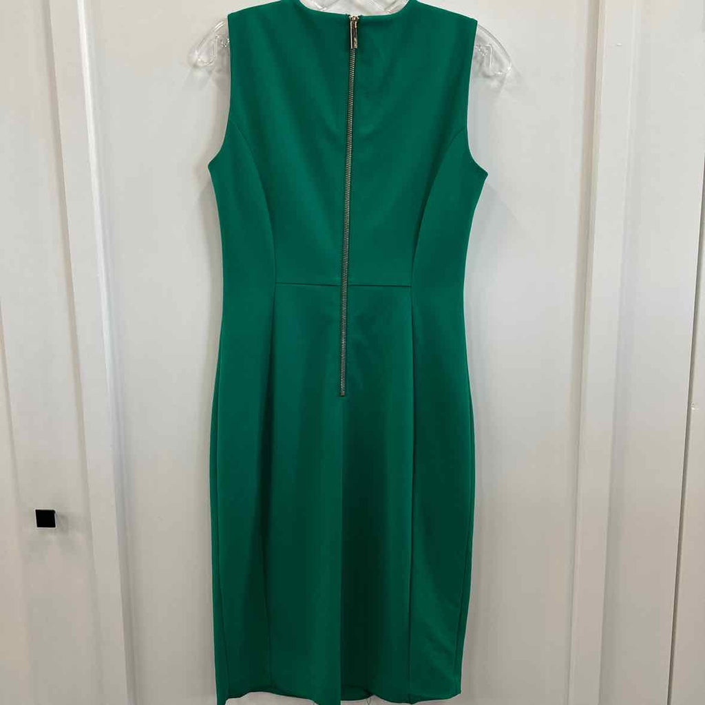 Calvin Klein Size 6 Green Dress