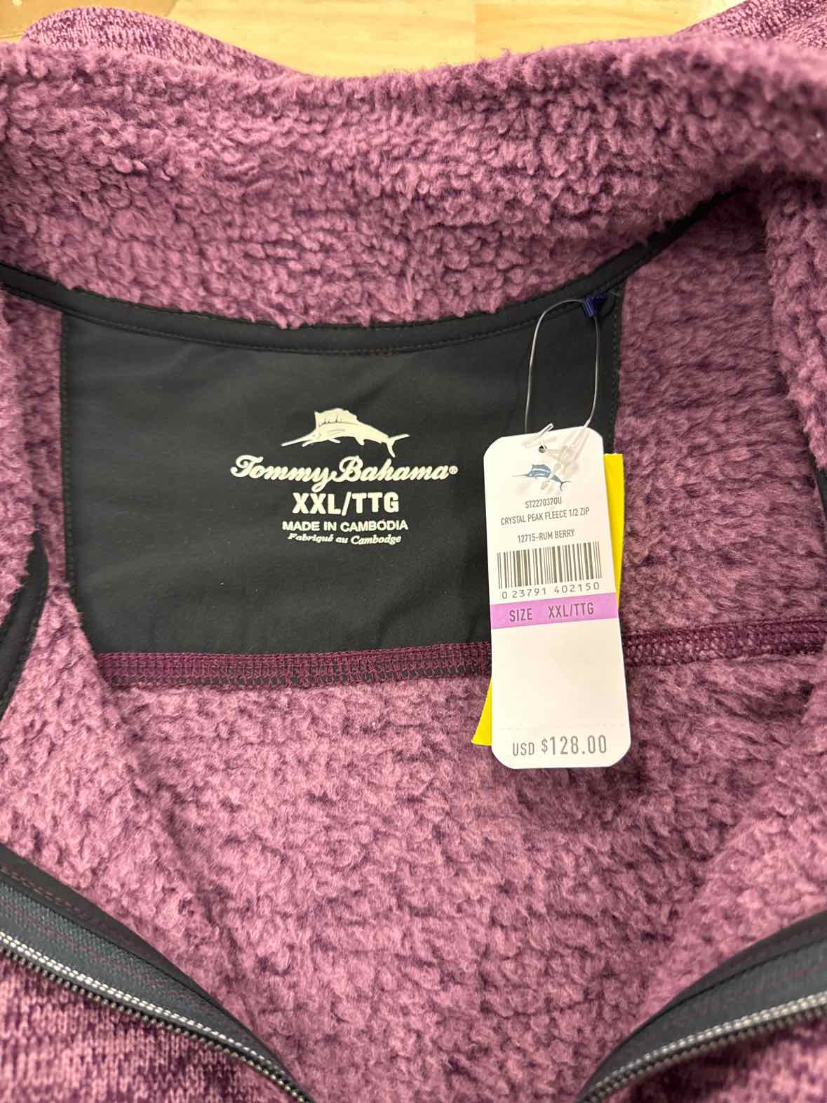 Tommy Bahama Size XXL Purple New MENS Sweatshirt