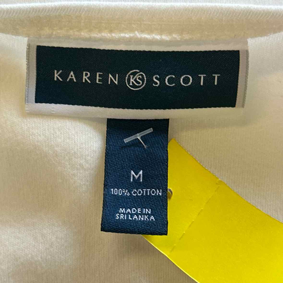 Karen Scott Size M White Longsleeve