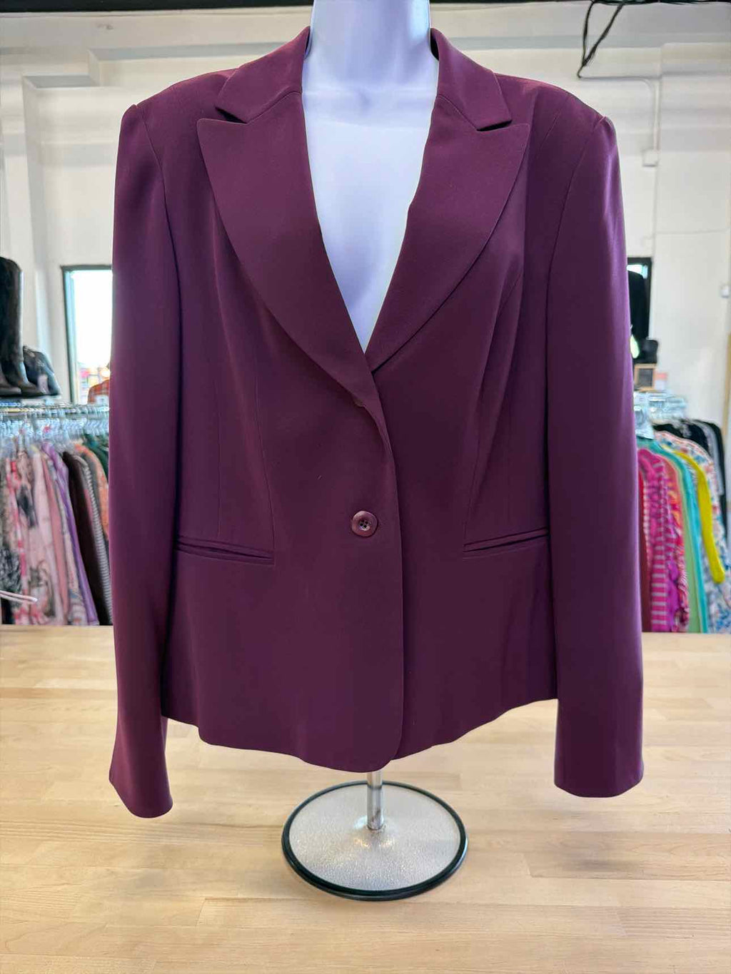 Jones New York Size 14 Purple 2 pc Dress Set