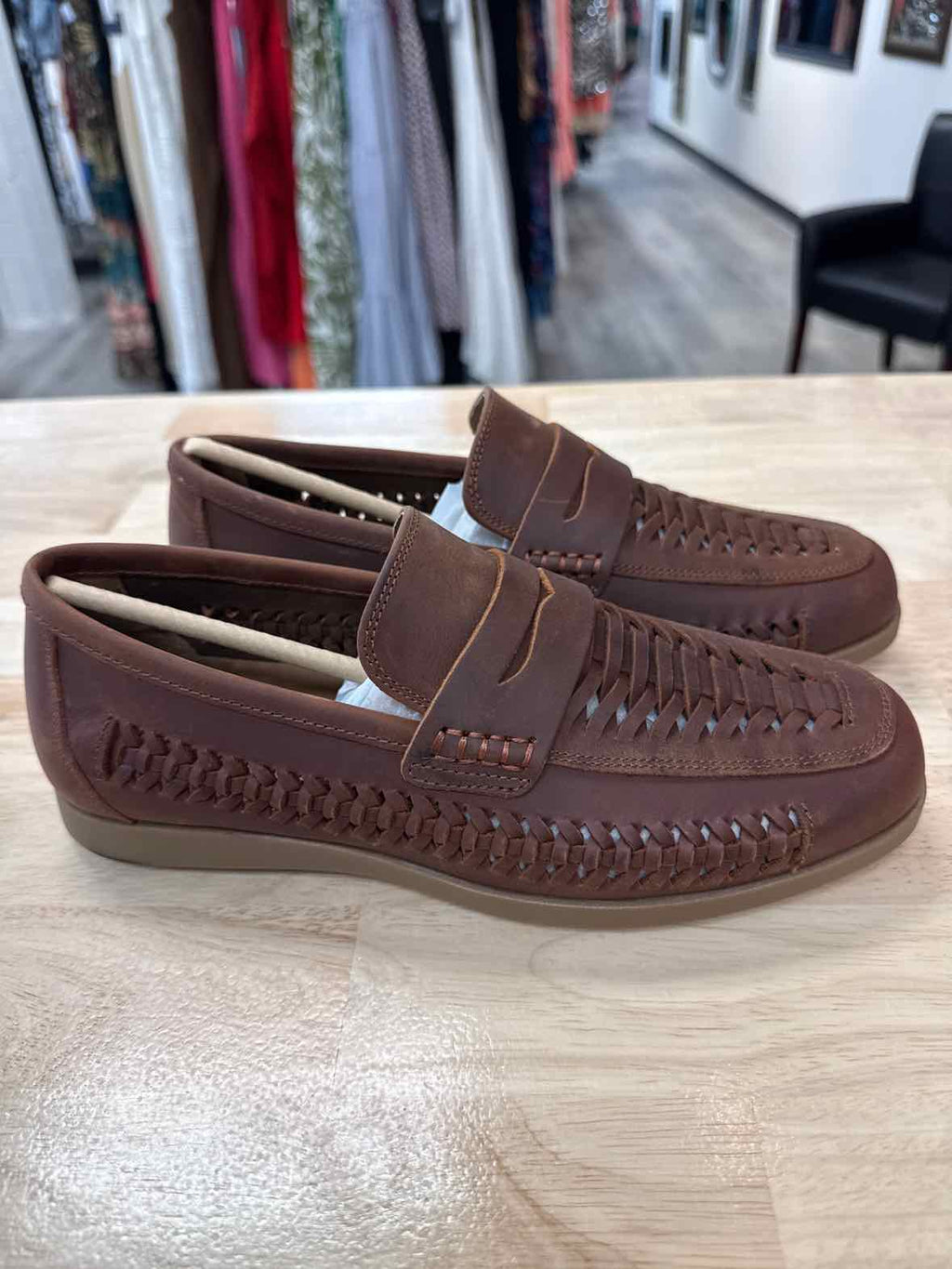 Rodd & Gunn Size 40 Gisborne Huarache Slip on - Coffee