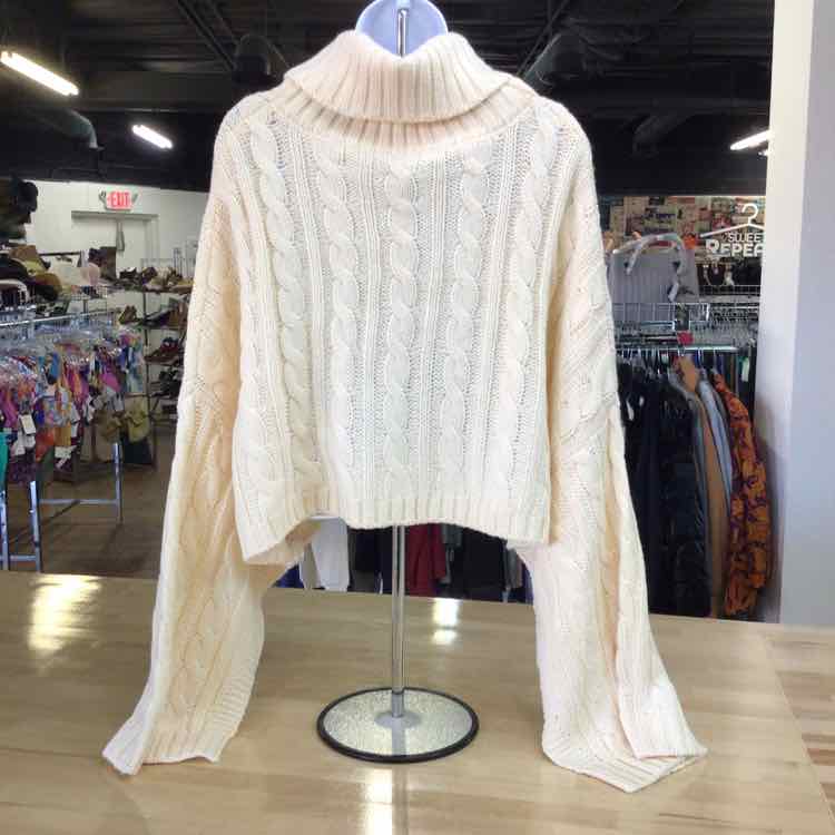 Steve Madden Size M Cream Knit Preloved Sweater