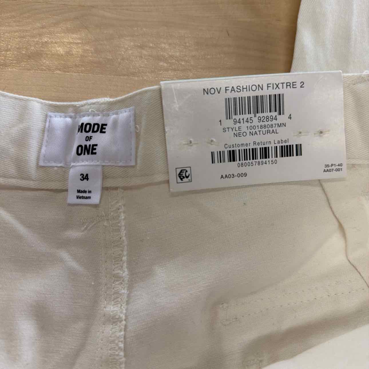 Mode of One Men's Regular-Fit Utility Pants - Neo Natural