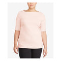 Lauren Ralph Lauren Plus Size Cotton-Blend Boatneck Top