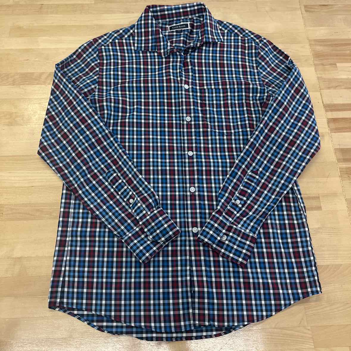 Club Room Size S Blue MENS Button Down Shirt