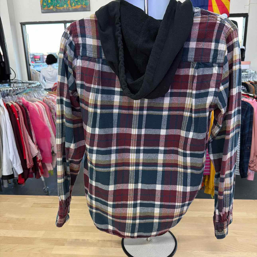 Pacsun Size M Burgundy Used MENS Flannel