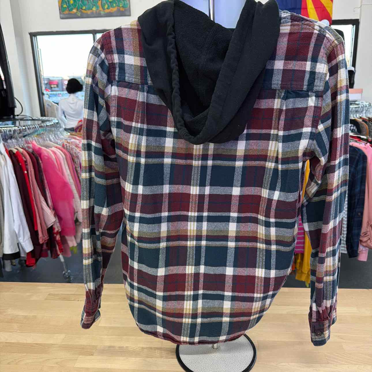 Pacsun Size M Burgundy Used MENS Flannel