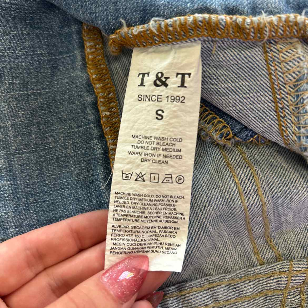 T&T Size S Blue Denim Preloved Jeans
