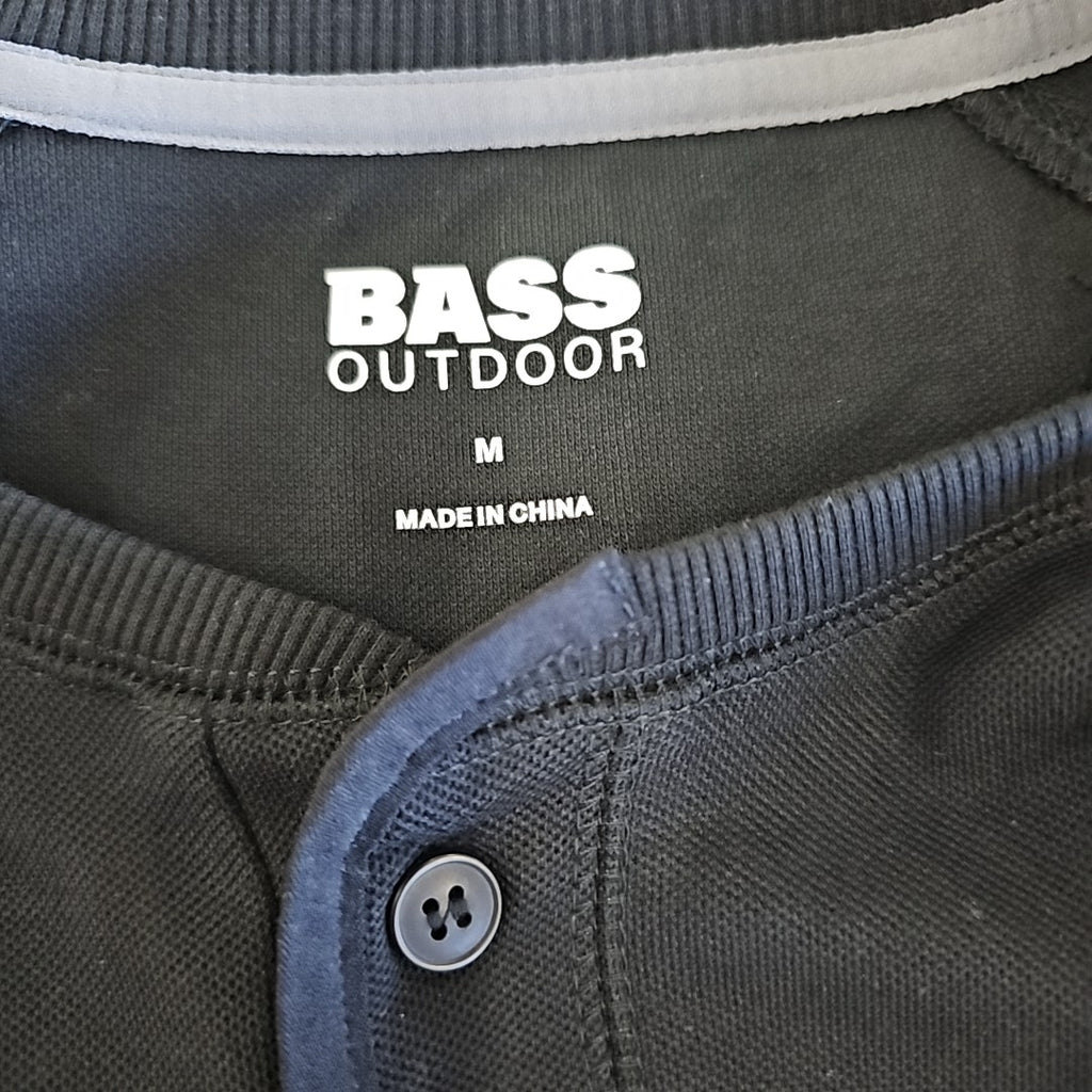 Bass Outdoor Size M Black MENS Long Sleeve Shirt