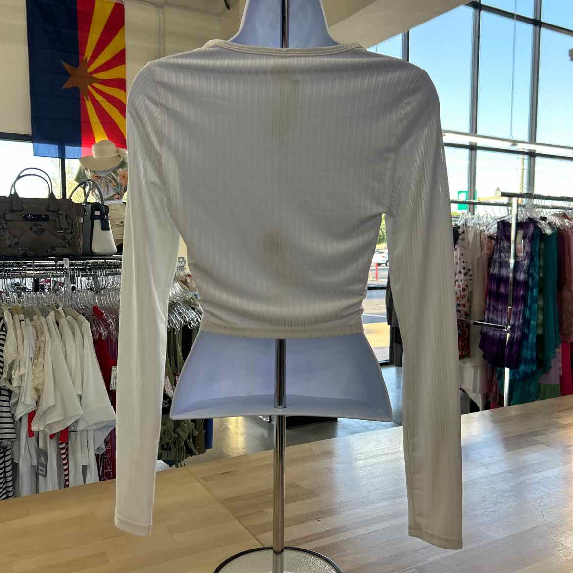 Abound Size S White Preloved Longsleeve