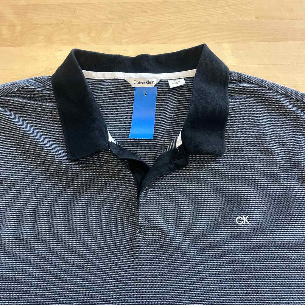Calvin Klein Size XXL Black Preloved MENS Polo