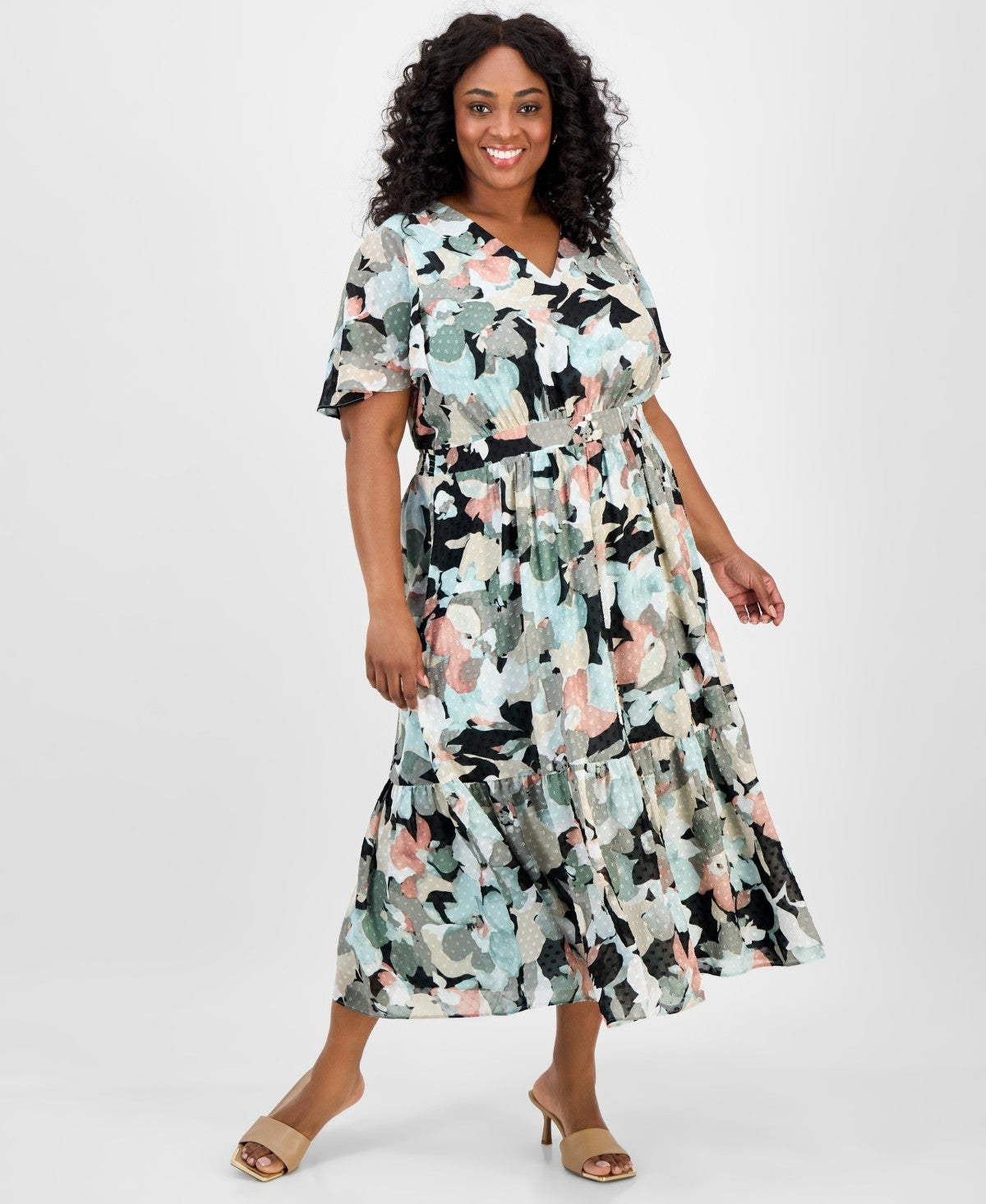 Kasper Size 20W Teal New Dress