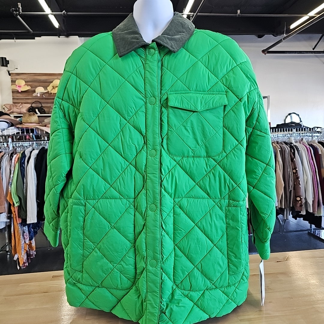 Calvin Klein Size L Green New Jacket