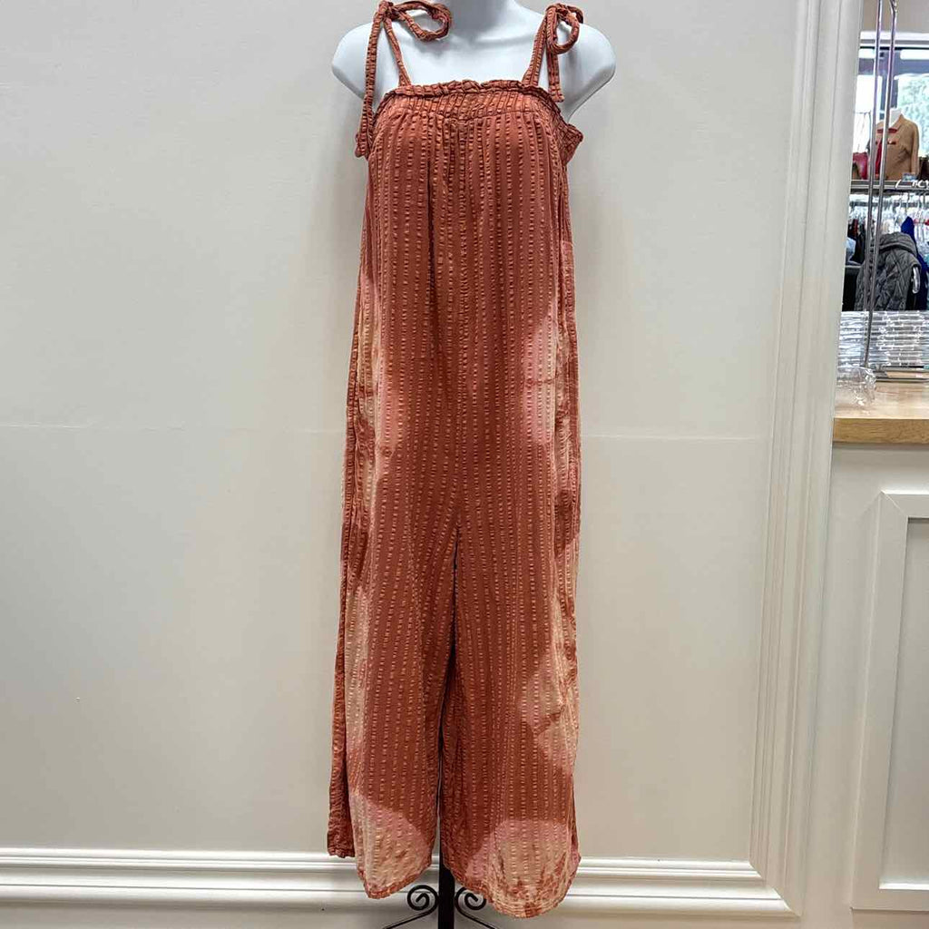 Anthropologie Size S White Orange Preloved Jumper