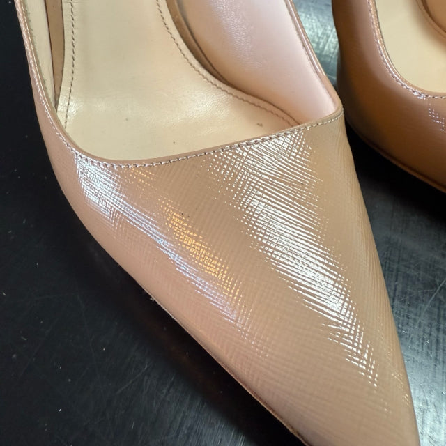 Prada Shoe Size 10 Nude Leather Heels