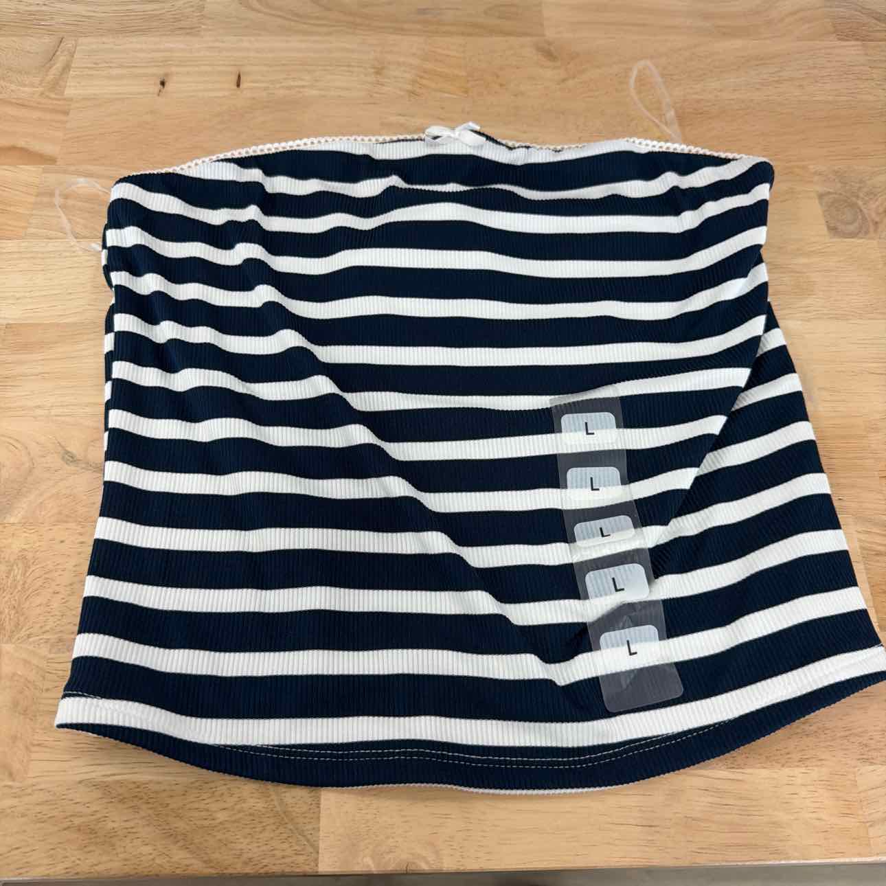 Just Polly Size L Printed Tube Top