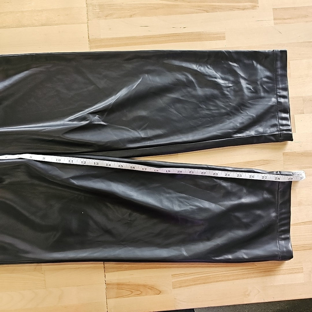 Mode of One Men's Relaxed-Fit Faux-Leather Pull-on Pants