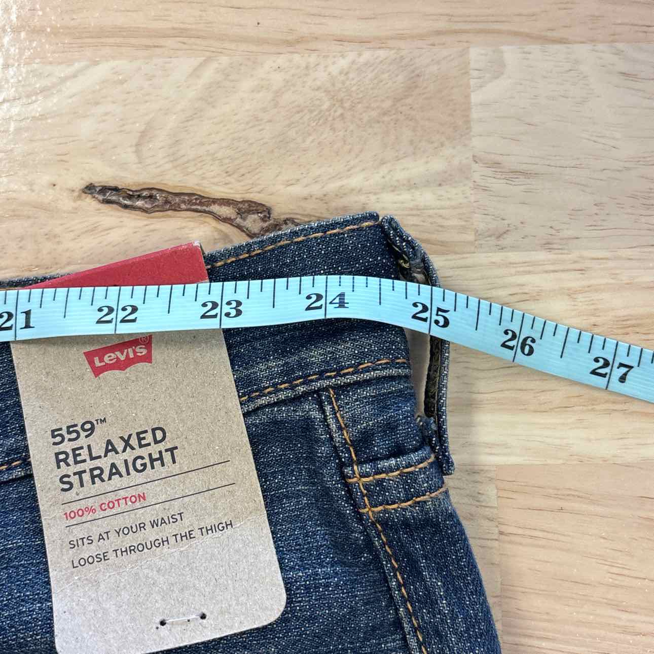 Levi's Size 50x30 Men's Levi's Big and Tall Mens 559 Straight Leg Relaxed Fit