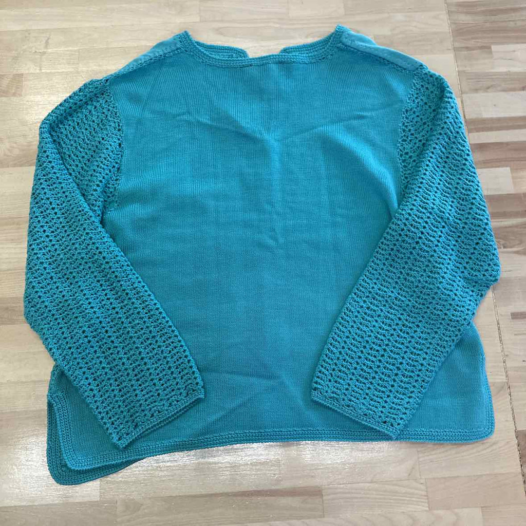 NortonStudio Size L Teal Blouse