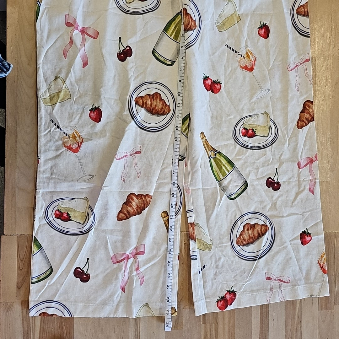 Avec Les Filles Women's Printed High-Rise Wide-Leg Pants