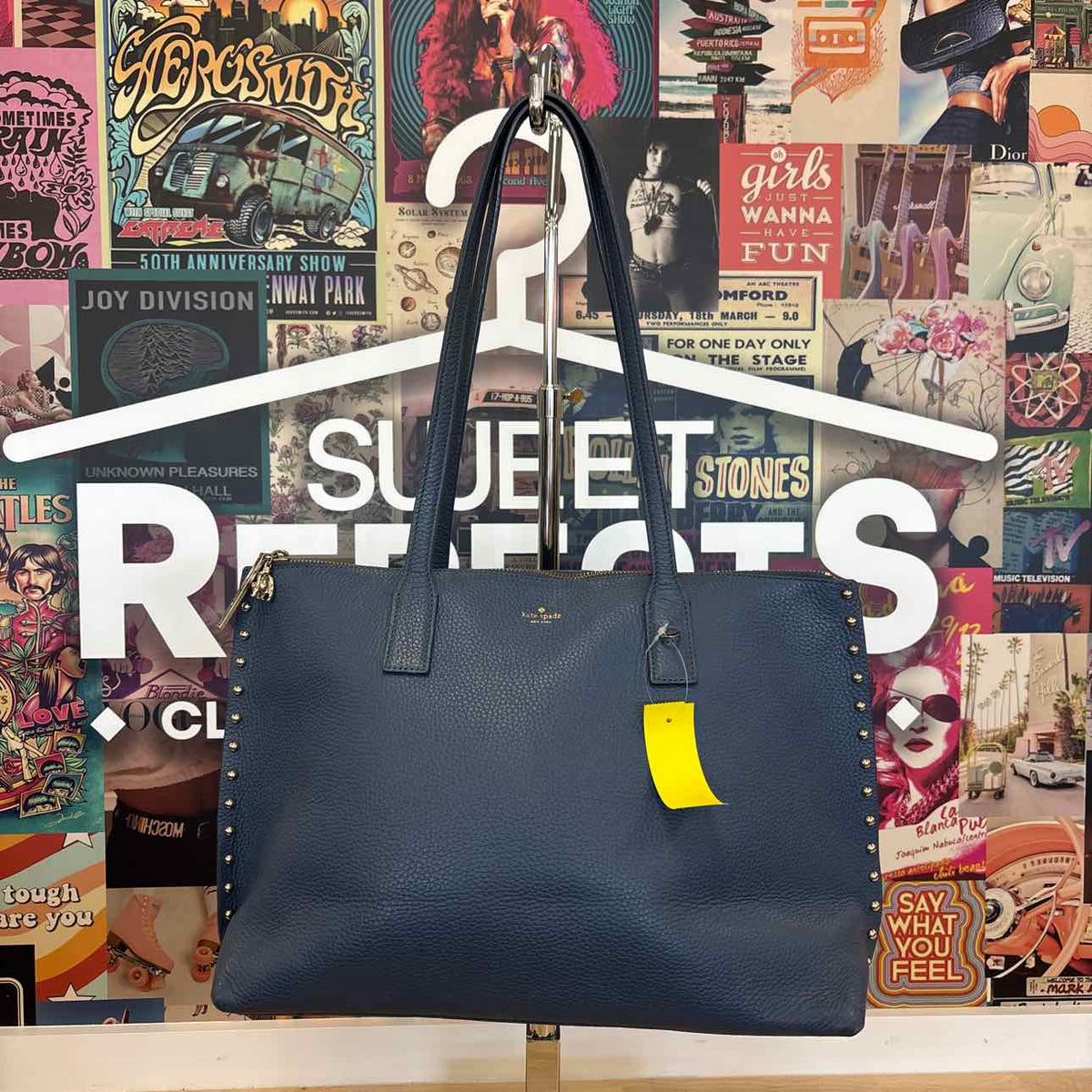Kate Spade Blue Leather Totes