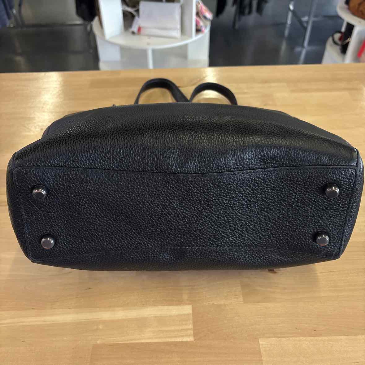 Coach Black Pebbled Leather Totes