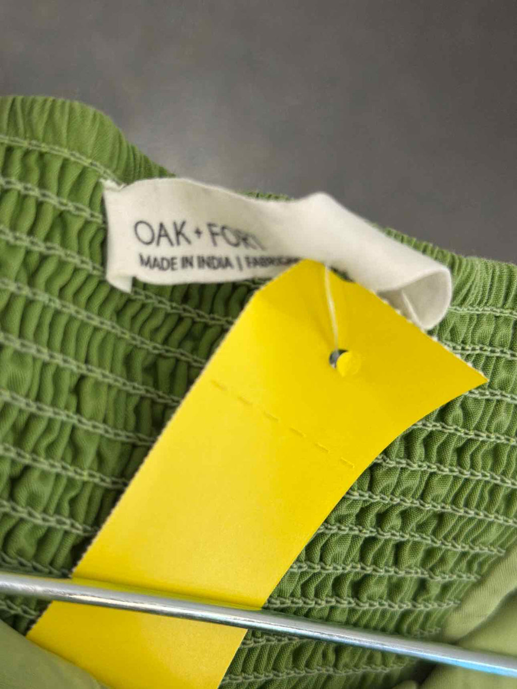 Oak + Fort Size S Green Dress