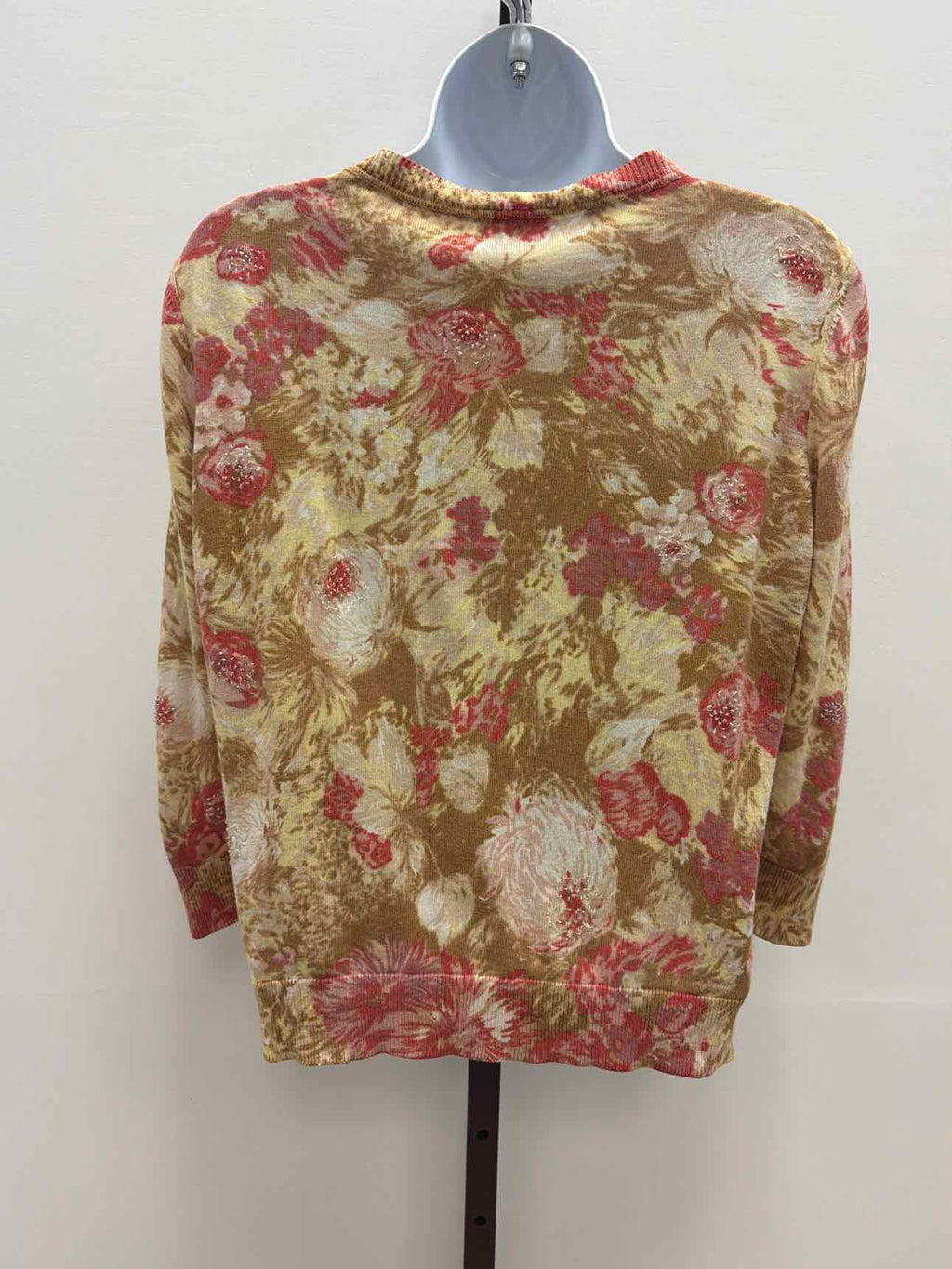 Talbots Size M Tan Preloved Cardigan